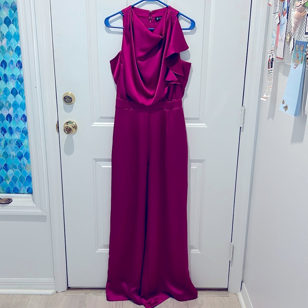 INC International Concepts Magenta Jumpsuit